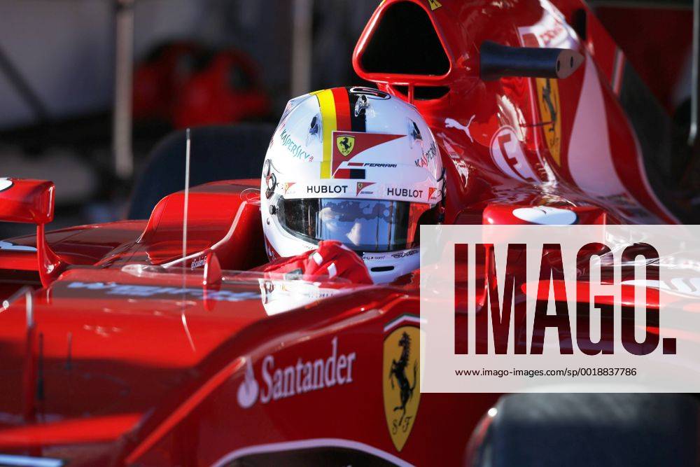 VETTEL Sebastian Team Scuderia Ferrari Erster Tag FIA Formel 1 Tests in Jerez 2015 in Spanien am 01.Februar 2015 in Jerez
