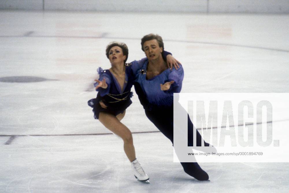 Christopher Dean und Jayne Torvill (beide Großbritannien) Eistanz OS Winter Olympische Spiele 1984, Winterspiele, Kür, Vdia Gruppe Sarajevo