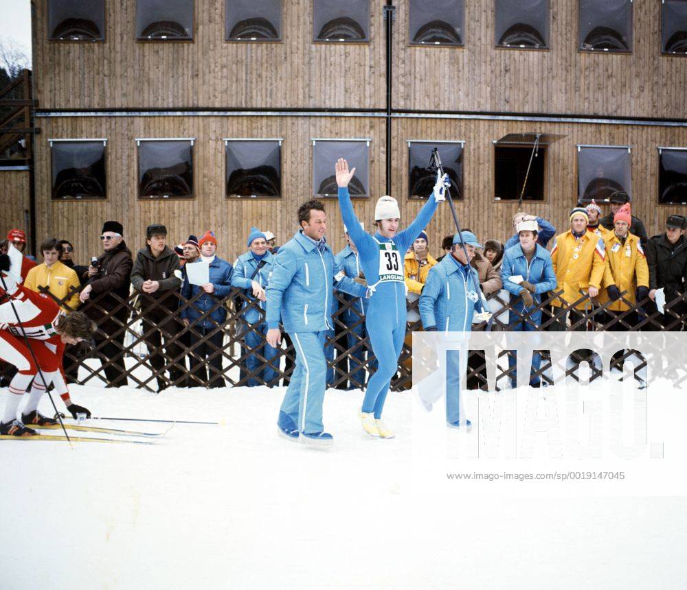 Olympische Winterspiele in Innsbruck, Nordische Kombination: Ulrich Wehling (DDR) jubelt