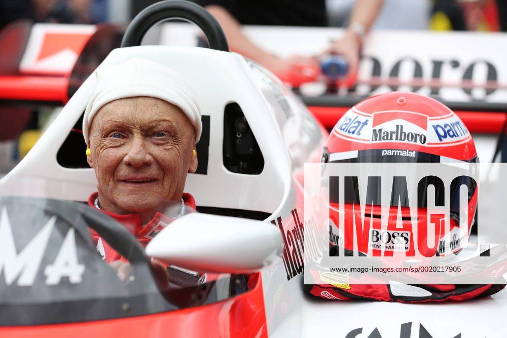 FORMULA 1 - GP of Austria 2015 SPIELBERG,AUSTRIA,21.JUN.15 - MOTORSPORTS, FORMULA 1 - Grand Prix of Austria, Red Bull Ring, legends parade. Image shows chairman of the advisory board Niki Lauda (Mercedes GP) in the 1984 McLaren MP 4 2 TAG Turbo. GEPAxpictures xHaraldxSteiner