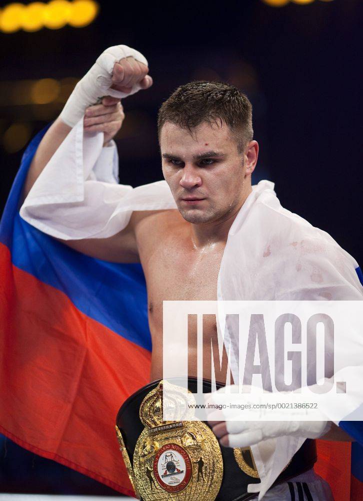 Intercontinental Championship Boytsov vs. Garcia Rostock Germany Boxen in Rostock; WBA Intercontinental Championship Denis Boytsov ( Russia) vs. Israel Carlos Garcia (Puerto Rico) Boytsov mit Gürtel