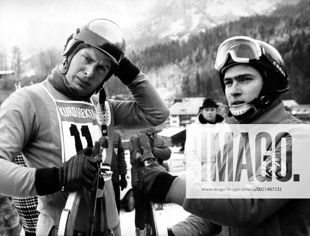 Olympische Winterspiele in Sapporo, Rennrodeln Doppelsitzer: Reinhard Bredow (li.) und Horst Hörnlein (DDR)