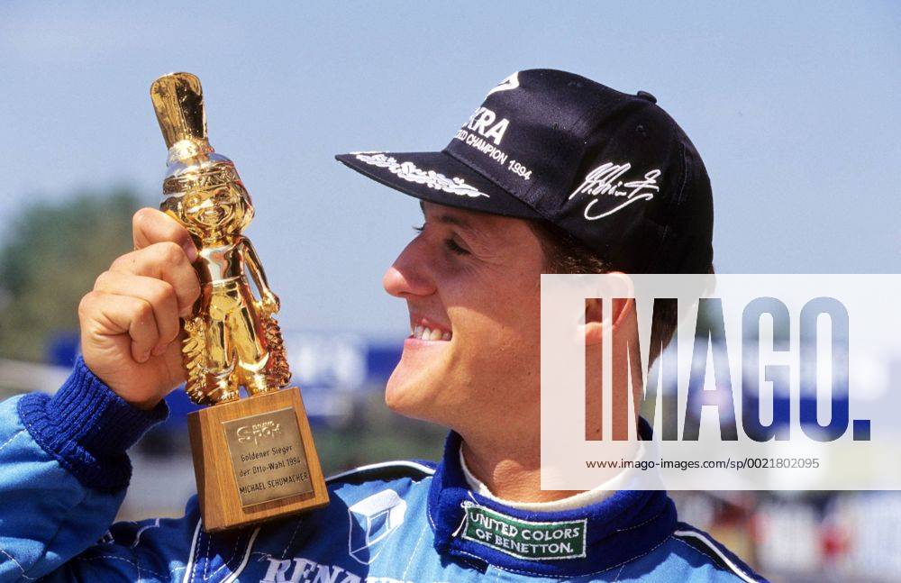 Michael Schumacher mit dem Bravo Otto 1994. Motorsport Formel 1 Team Benetton Renault