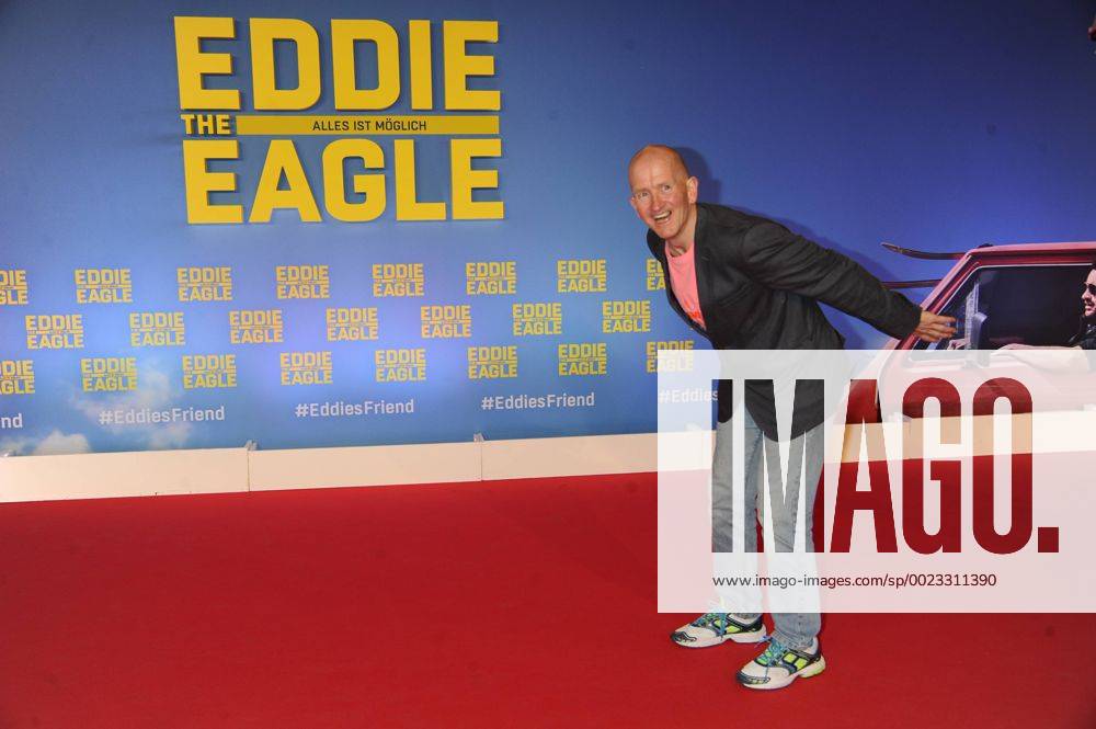 Eddie Edwards Specialscreening von Eddie the Eagle Mathaeser Filmpalast Kino, Film München 20. Maerz 2016