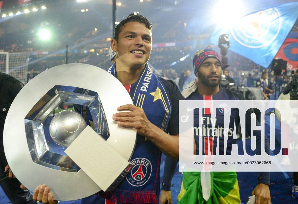 Thiago Silva ( PSG ) FOOTBALL : Paris St. Germain (PSG) - FC Nantes - Ligue 1 - Paris - 14 05 2016 FedericoPestellinix