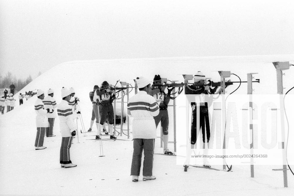 Olympische Spiele 1972 in Sapporo, Biathleten am Schießstand