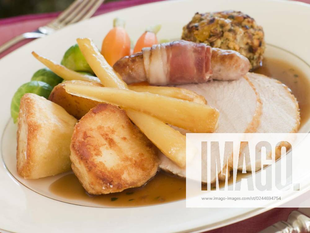 Traditional Roast Turkey with trimmings Plated, , property released , 11.03.2010,