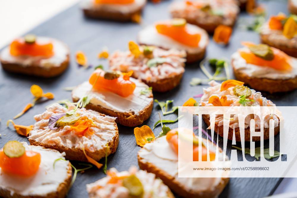 Food from a Salmon skewer Event Wedding dinner and Buffet Celebration Or Party, Dinner and Food at a Black people Chalkboard
