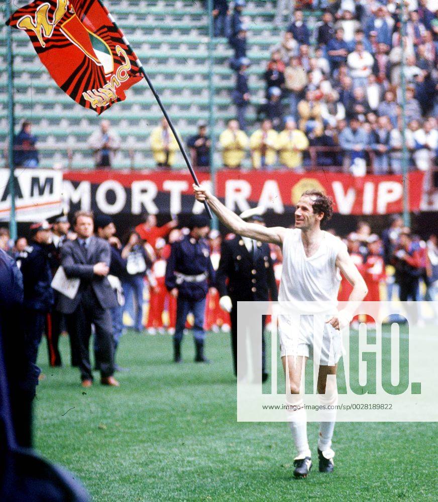 FRANCO BARESI, FESTA SCUDETTO CAMPIONATO SERIE A 1995-96 MILAN-FIORENTINA 3-1