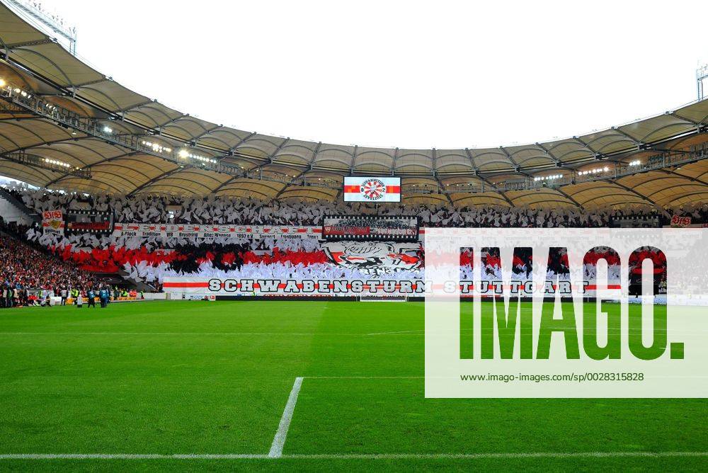 Fußball, Stadiongeschichte VfB Stuttgart Choreografie der VfB-Fans. Deutschland, : Fussball, 2.Liga: VfB Stuttgart vs FC St.Pauli am 07.05.2017, Stuttgart.