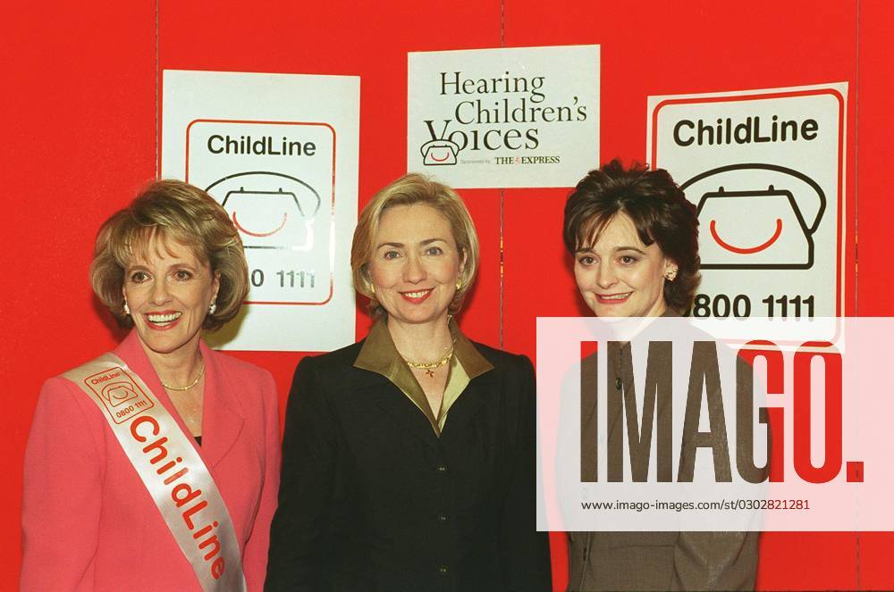 Left to Right: ESTHER RANTZEN, OBE British TV Presenter and Producer Founder of Childline : HILLARY CLINTON American Lawyer Wife of President Bill Clinton: CHERIE BLAIR QC Barrister Wife of Rt Hon Tony Blair MP, Prime Minister Attending Child Left to Right: ESTHER RANTZEN, OBE British TV Presenter and Producer Founder of Childline : HILLARY CLINTON American Lawyer Wife of President Bill Clinton: CHERIE BLAIR QC Barrister Wife of Rt Hon Tony Blair MP, Prime Minister Attending Childline s Hearing Children s Voices conference. COMPULSORY CREDIT: UPPA Photoshot Photo UDW 016136 G-22 13.05.1999, Credit: uppa.co.uk Avalon United Kingdom