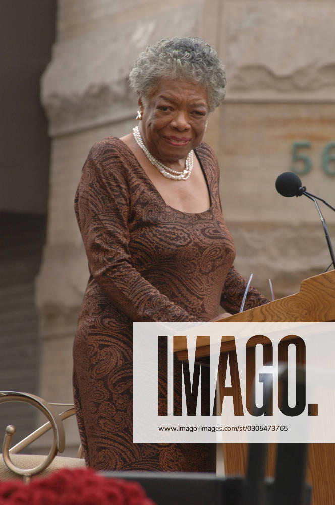 IMAGO ICONS: Maya Angelou Dedication of new memorial at the African Burial Ground National Monument in New York City, New York, with keynote address by Secretary Dirk Kempthorne and presentations by dignitaries including New York City Mayor Michael Bloomberg, New York Senator Charles Schumer, General Services Administrator Lurita Doan, National Park Service Deputy Director for Operations Dan Wenk, African Burial Ground Superintendent Tara Morrison, New York Public Library Schomburg Center for Research in Black Culture Director Howard Dodson, poet and novelist Maya Angelou, and actors Sidney Poitier and Avery Brooks. The permanent memorial, constructed to honor the memories of the free and enslaved Africans bured at the original seven-acre Lower Manhattan site in the
