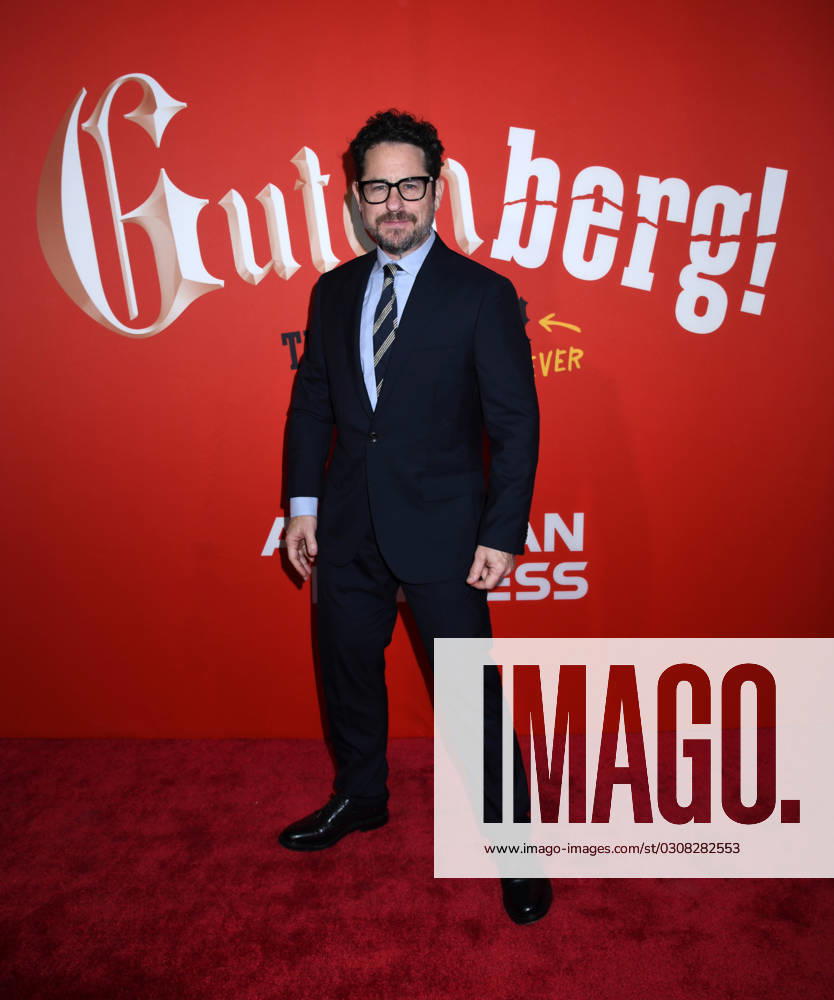 J.J. Abrams attends the Broadway Opening Night of Gutenberg! The Musical! at James Earl Jones Theatre in New York. New York USA - ZUMAp281 20231012_zea_p281_135