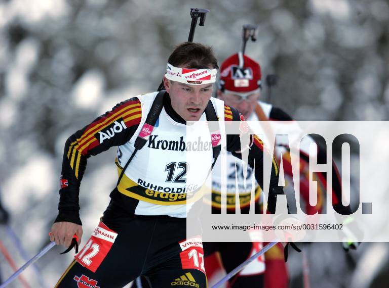 Sven Fischer action biathlon included in the Biathlon World Cup on 15 01 2006 in Ruhpolding-Ruhpolding Germany