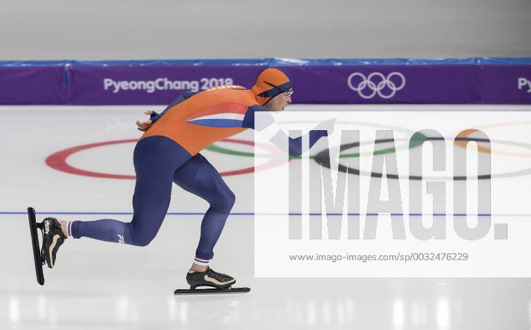Sven KRAMER NED action 1 place gold gold gold medal Olympic champion Eisschnellaufen 5000 m men men s speed skating men s 5 000 m on 11 02 2018 Winter Olympics 2018 from 09 02 25 02 2018 in PyeongChang of South Korea
