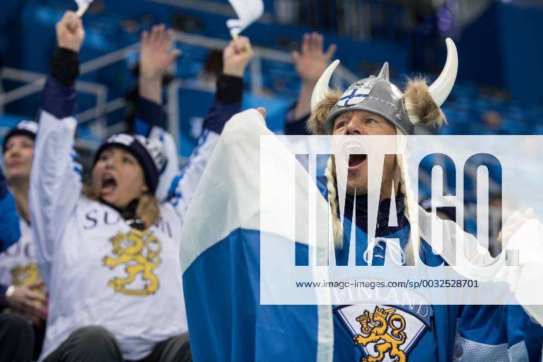 - SPORT February 14, 2018 - Gangneung, South Korea - Finland fans cheer as the Finland team scores their first goal against Germany during Ice hockey Eishockey Men s Preliminary Round - Group C at Gangneung Hockey Centre during the 2018 Pyeongchang Winter Olympic Games Olympische Spiele Olympia OS PyeongChang 18: Ice Hockey Men: FIN 5:2 GER - ZUMA 20180215_mda_av1_006