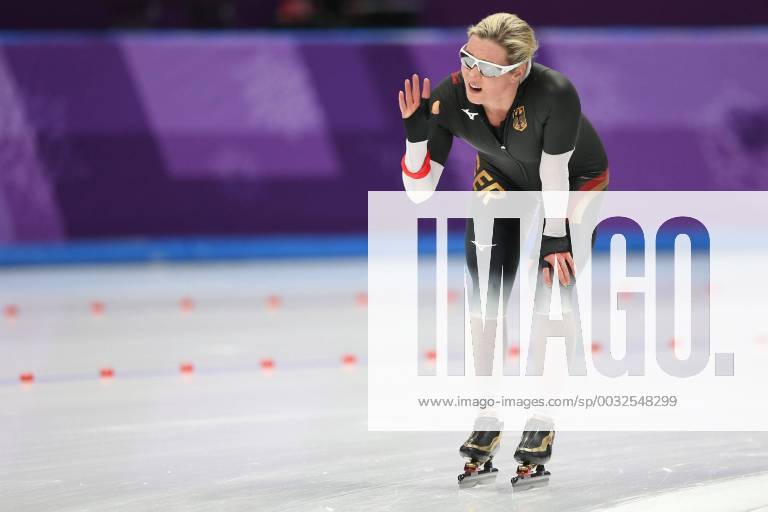 Claudia Pechstein GER during ladies speed skating 5 000 m at 2018 Olympic Games in PyeongChang 16 02 2018