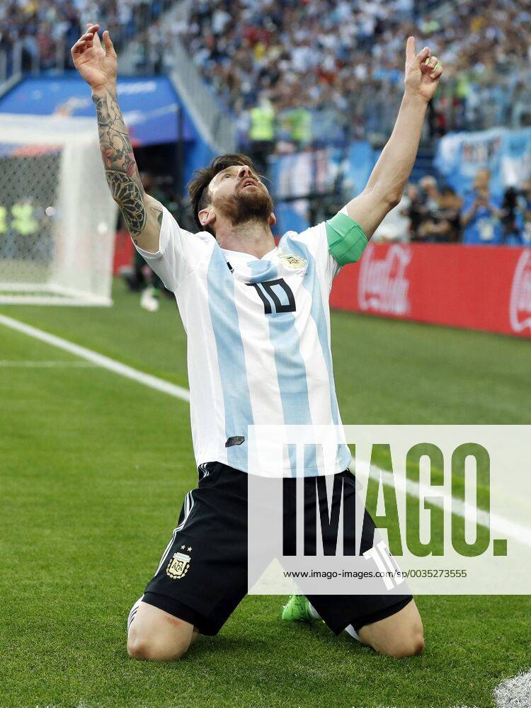 Lionel Messi of Argentina during the 2018 FIFA World Cup WM Weltmeisterschaft Fussball Russia group D match between Nigeria and Argentina at the Saint Petersburg Stadium on June 26, 2018 in Saint Petersburg, Russia FIFA World Cup 2018 Russia 2017 2018 Imagesx xMauricexvanxSteenxWKxIVx 11319112