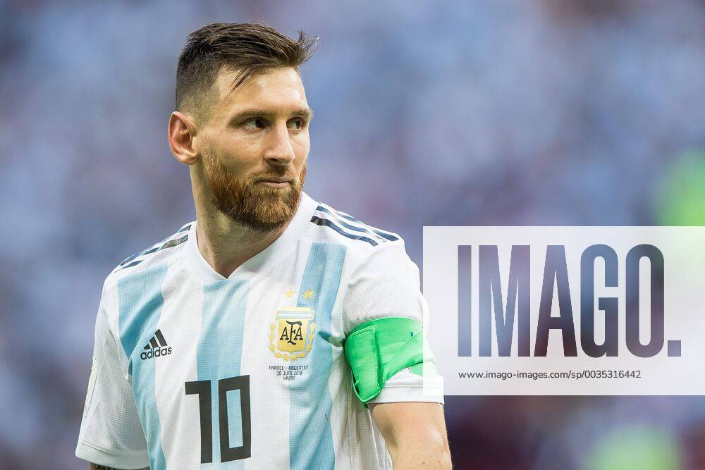 WM 2018, Frankreich - Argentinien 30.06.2018 KAZAN (KAZAN ARENA) PILKA NOZNA (FOOTBALL) MISTRZOSTWA SWIATA ROSJA 2018 FIFA World Cup WM Weltmeisterschaft Fussball RUSSIA 2018 FRANCJA - ARGENTYNA (FRANCE-ARGENTINA) NZ LIONEL MESSI FOTO LUKASZ SKWIOT CYFRASPORT NEWSPIX.PL --- Newspix.pl FRANCE OUT! 20180630CSLS0067