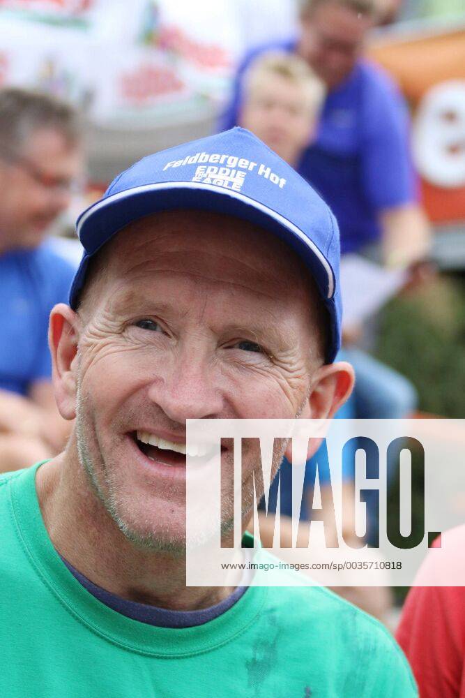 Michael Edwards better known as Eddie the Eagle at the Mens FIS Summer Grand Prix 2018 Hinterzarten Mens FIS Summer Grand Prix 2018 Hinterzarten Hinterzarten