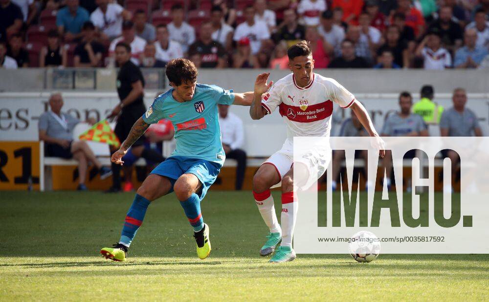 VfB Stuttgart Atletico Madrid Germany Stuttgart 05 08 2018 Football Bundesliga Season 2018 2019 Test match VfB Stuttgart Atletico Madrid v Roberto Olabe Atlético Madrid Nicolas Gonzalez VfB Stuttgart