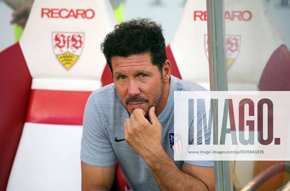 VfB Stuttgart Atletico Madrid Germany Stuttgart 05 08 2018 Football Bundesliga Season 2018 2019 Test match VfB Stuttgart Atlético Madrid Diego Simeone Coach Atletico Madrid