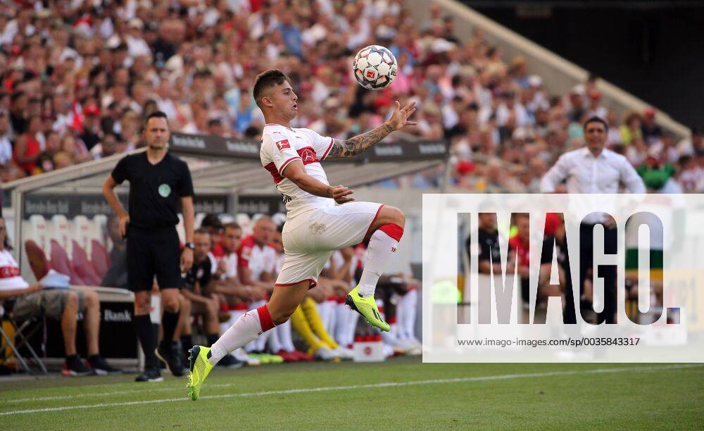 VfB Stuttgart Atletico Madrid Germany Stuttgart 05 08 2018 Football Bundesliga Season 2018 2019 Test match VfB Stuttgart Atlético Madrid Pablo Maffeo VfB Stuttgart