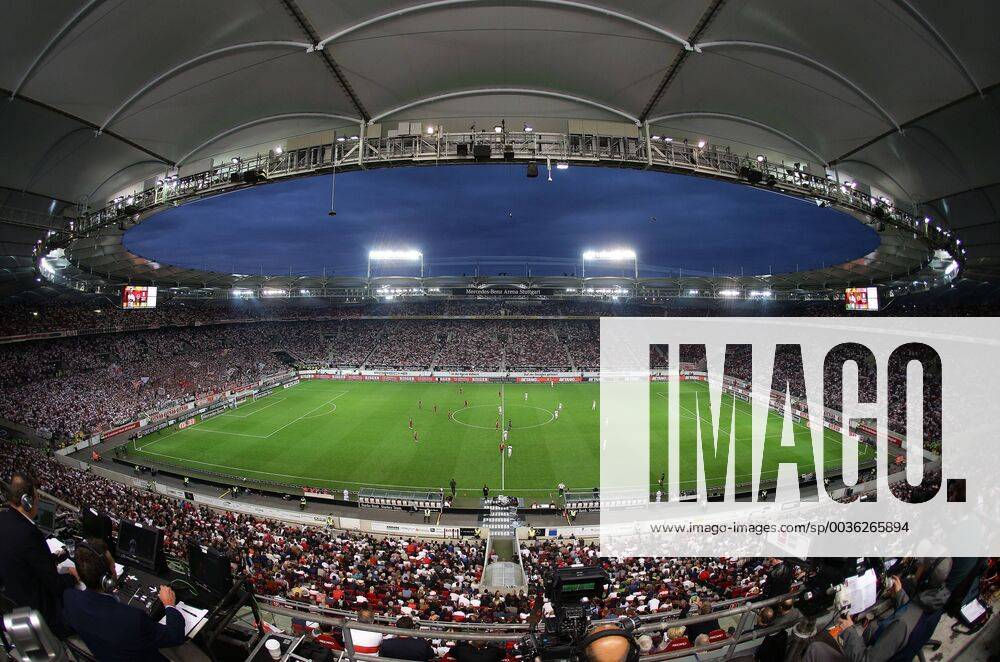 Germany Stuttgart Football Bundesliga 2 Gameday League Season 2018 2019 VfB Stuttgart vs Bayern Munich Overview Mercedes Benz Arena DFL REGULATIONS PROHIBIT ANY USE OF PHOTOGRAPH AS IMAGE SEQUENCES AND OR QUASI VIDEO In accordance with the requirements of the DFL German Football League it is forbidden in the stadium and or to make use of photographs taken by the game in the form of sequence pictures and or video-like photo series