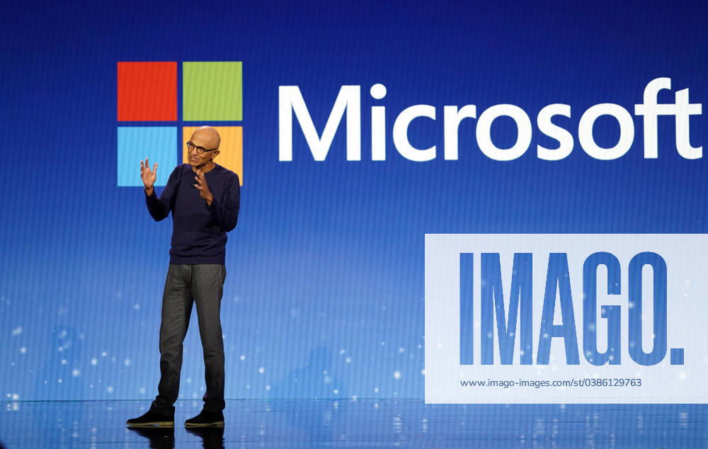 CES 2024 Day 1 LAS VEGAS, USA, JAN 9: Satya Nadella, Microsoft Chairman and CEO of Microsoft, during the Walmart Keynote as part of the CES 2024 program at the Venetian Convention Center in Las Vegas, Nevada, USA, on January 9, 2024. CES 2024 demonstrates its role as the venue setting the agenda for the year ahead in technology, business, and entertainment. It powered a surge in global awareness as companies debuted innovative technologies. CES, the world s most powerful tech platform, welcomed more than 4,000 exhibiting companies from across the globe to share their innovations and partnerships in artificial intelligence, sustainability, and other fields addressing significant global challenges. Up to 130,000 attendees and media will wit