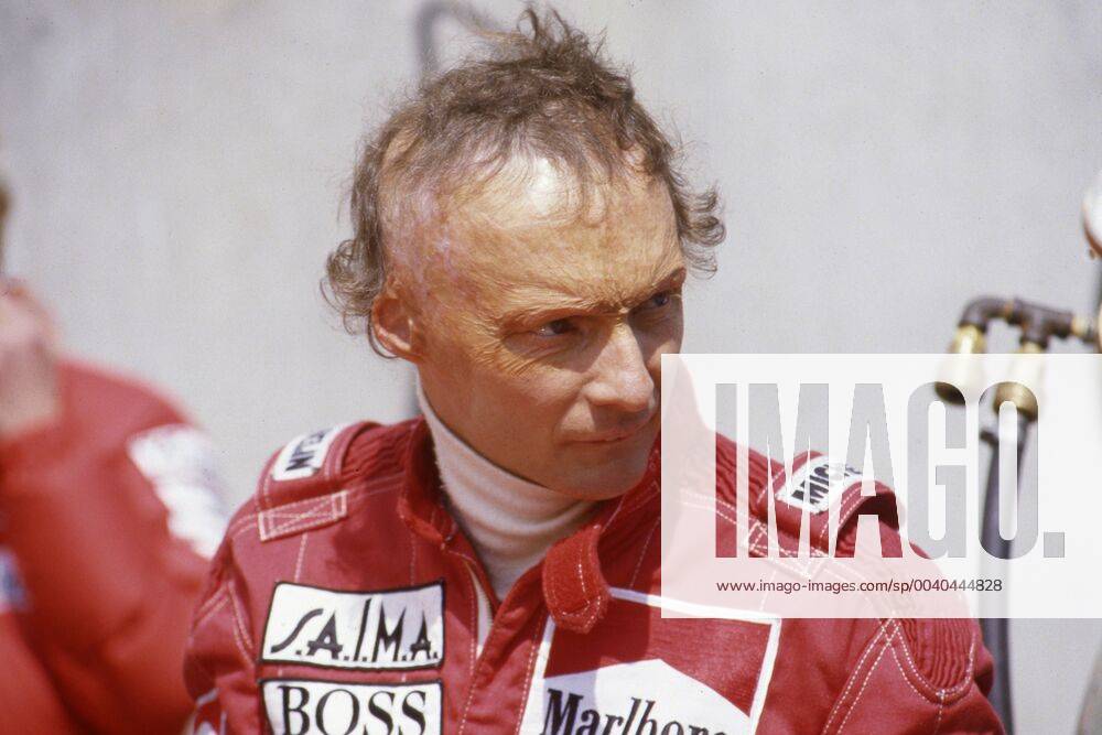 Niki Lauda died at the age of 70 years Niki LAUDA AUT , Formula 1, racing driver, Marlboro Mc Laren International, half figure, half figure, portrait, PortroƒÃ¤t, portrait, cut single picture, single motif, without cap, one sees its burned scalp and half the ear, after Lauda 1976 on the Nuerburgring had crashed and thereby heavy burn injuries had suffered, with the large price of Germany on the Nuerburgring 04 08 1984, o ï¿?