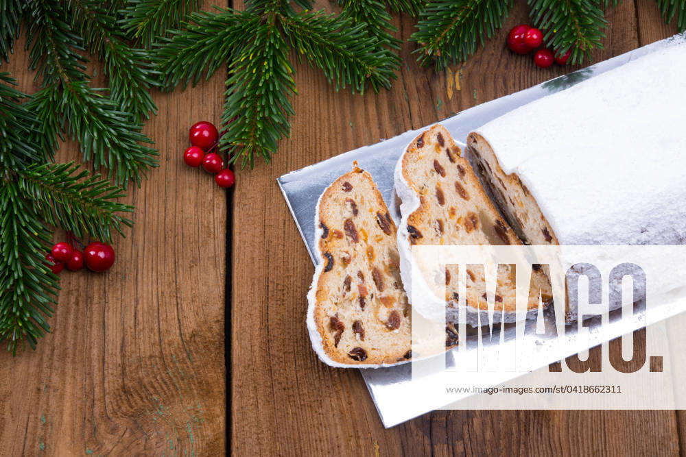 Christmas marzipan stollen with gingerbread Christmas marzipan stollen with gingerbread