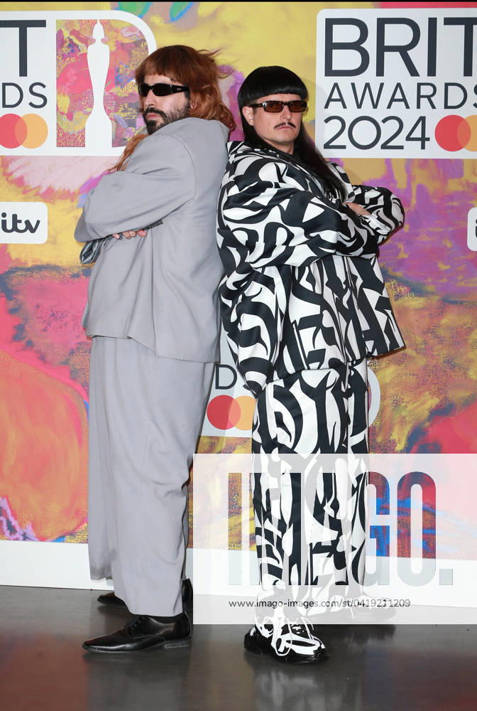 Robin Schulz and Oliver Tree attend the BRIT Awards 2024 at The O2 Arena in London. London United Kingdom - ZUMAs197 20240302_aaa_s197_732