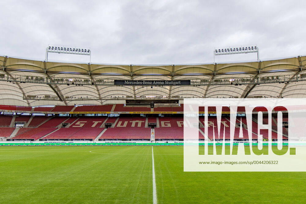 View into the stadium just three hours before the kick-off 03 11 2019, football, GER, 2 Bundesliga, 2 BL, 12 Spieltag, season 2019 20, VfB Stuttgart SG Dynamo Dresden, Mercedes Benz Arena, VfB Stuttgart vs. SG Dynamo Dresden