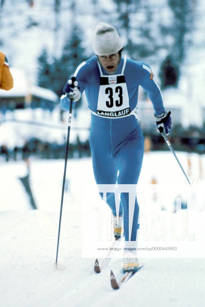 Ulrich Wehling (DDR) Nordische Kombination OS Winter Herren Olympische Winterspiele 1976, Olympia, Olympiade, Spiele, Ski nordisch, Nordischer Skisport Einzelbild Seefeld Innsbruck