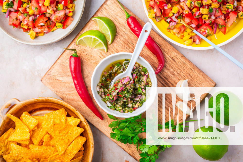 Homemade Chimichurri - traditional Argentine condiment Homemade Chimichurri - traditional Argentine condiment, for barbecue meat or salad dressing