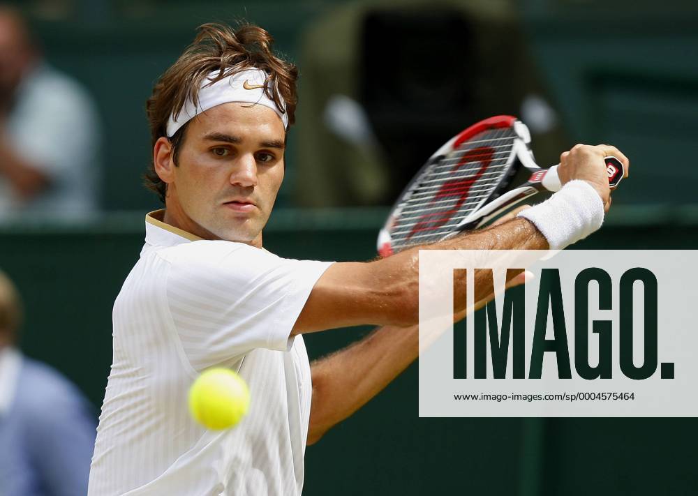 Roger Federer (Schweiz) Tennis Herren All England Championships 2009, Grand Slam, ATP Tour Einzelbild Wimbledon London