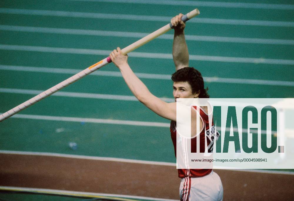 Sergej Bubka (UdSSR) Leichtathletik WM Herren Hallen WM 1991, Halle Indoor Einzelbild Sevilla