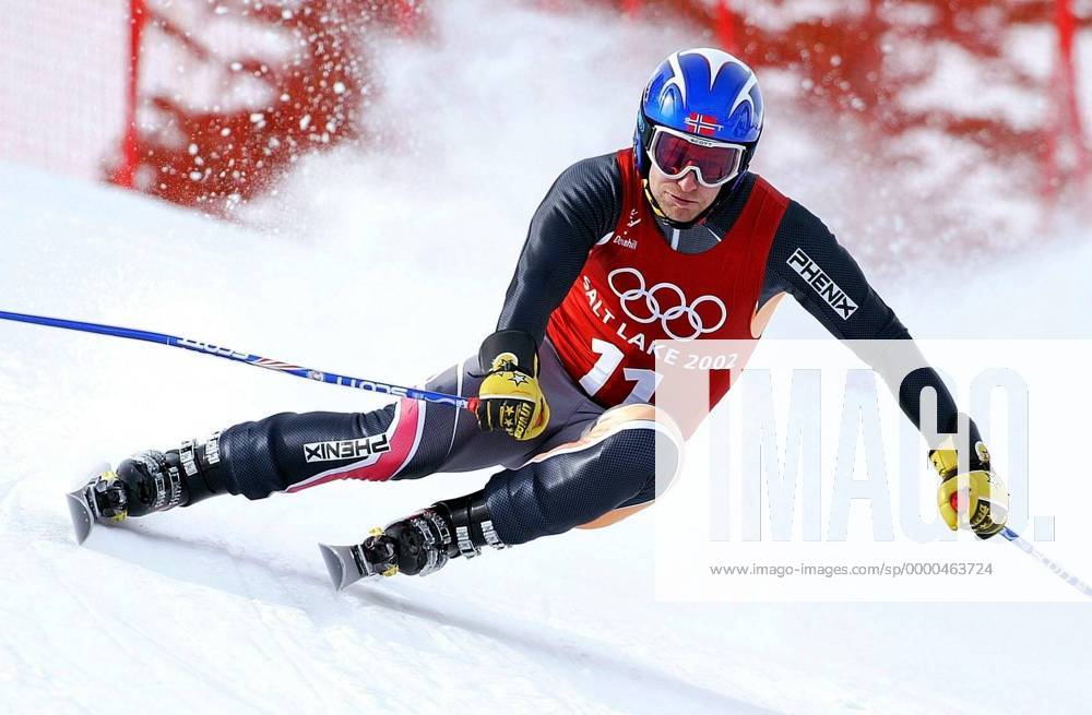Kjetil Andre Aamodt (Norwegen) Alpiner Skilauf OS Winter Herren Olympische Winterspiele 2002, Olympia, Olympiade, Spiele, Ski Alpin, Alpiner Skisport, Training Einzelbild Snowbasin Salt Lake City Dynamik,
