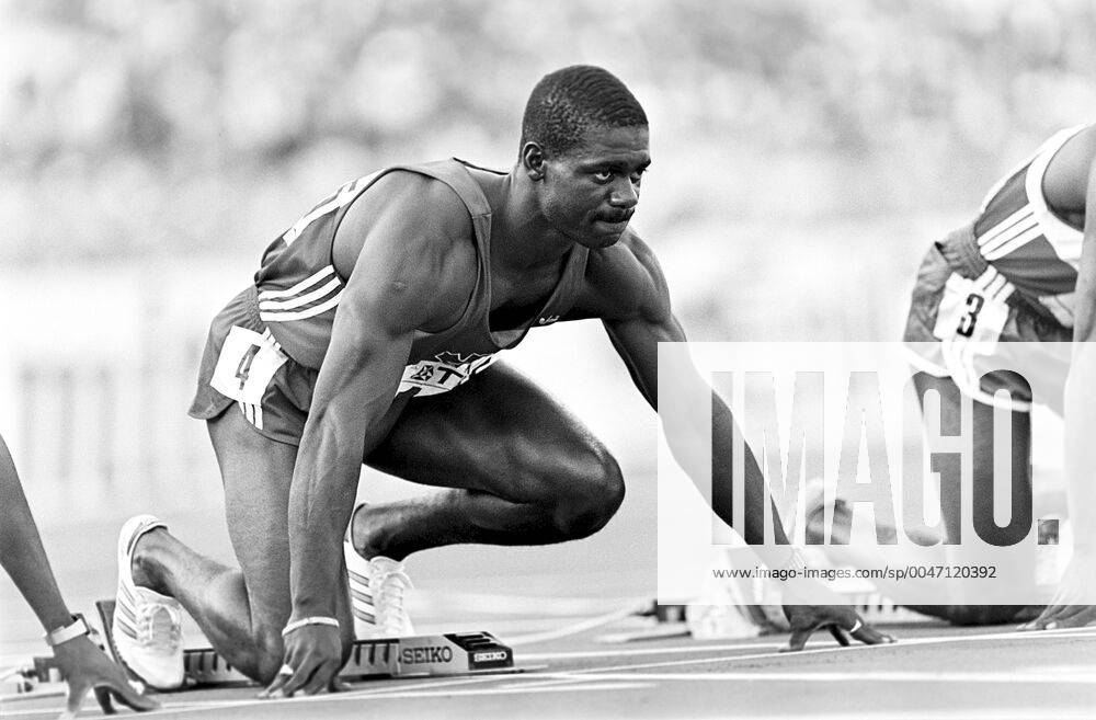 Athletics, World Athletics Championships Ben Johnson of Canada during 100 m at The World Athletics Championships on August 29, 1987 in Rome, Italy BILDBYRAN,