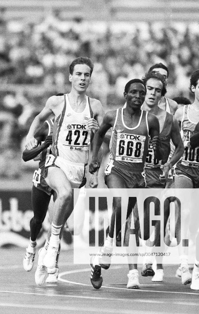 Athletics, World Athletics Championships Steve Crabb of Great Britain during 1500 m at The World Athletics Championships on September 6, 1987 in Rome, Italy BILDBYRAN,