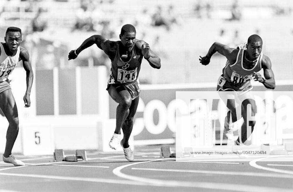 Athletics, World Athletics Championships Ben Johnson of Canada during 100 m at The World Athletics Championships on August 29, 1987 in Rome, Italy BILDBYRAN,
