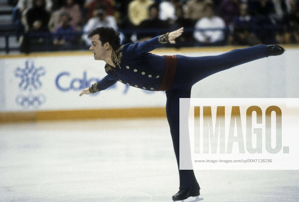 OLYMPIC LEGENDS: Brian Boitano Figure skating, Eiskunstlauf Brian Boitano (USA) gold medalist competing in the Men s Singles Figure Skating at the 1988 Olympic Winter games, Winterspiele,Spiele, Summer games Calgary, Alberta, Canada Calgary Olympic Saddledome Alberta Canada