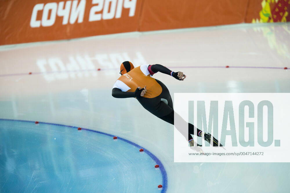 Olympics Sochi Speed Skaking Sven Kramer (NED) gold medalist competing in Men s 5000m Speed skating, Eisschnelllauf at the Olympic Winter games, Winterspiele,Spiele, Summer games Sochi 2014 Sochi Russia