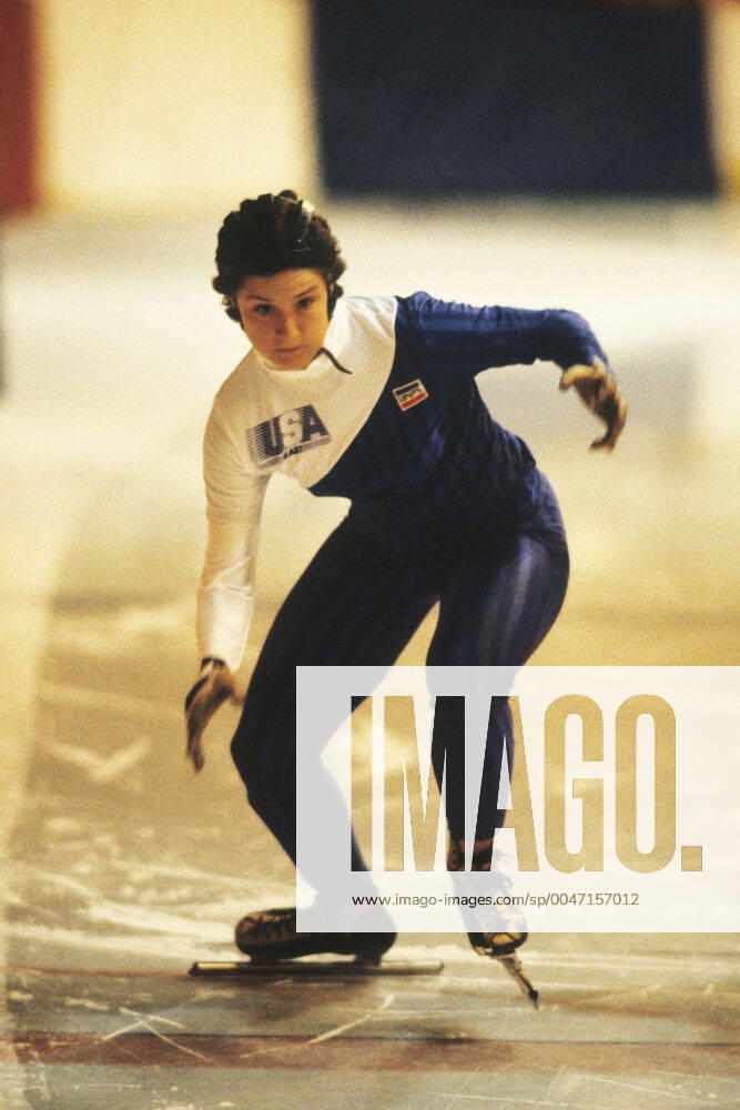 Speedskating Bonnie Blair USA competing at the 1983 National Sports Festival