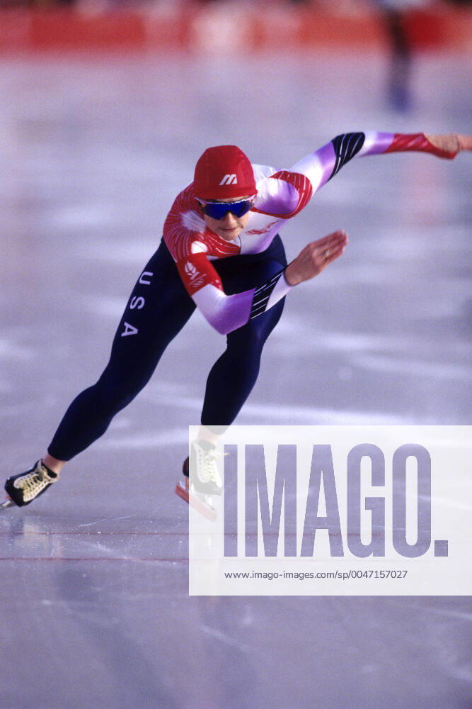 Speedskating Bonnie Blair USA 1992 Olympic Winter games, Winterspiele,Spiele, Summer games Albertville France