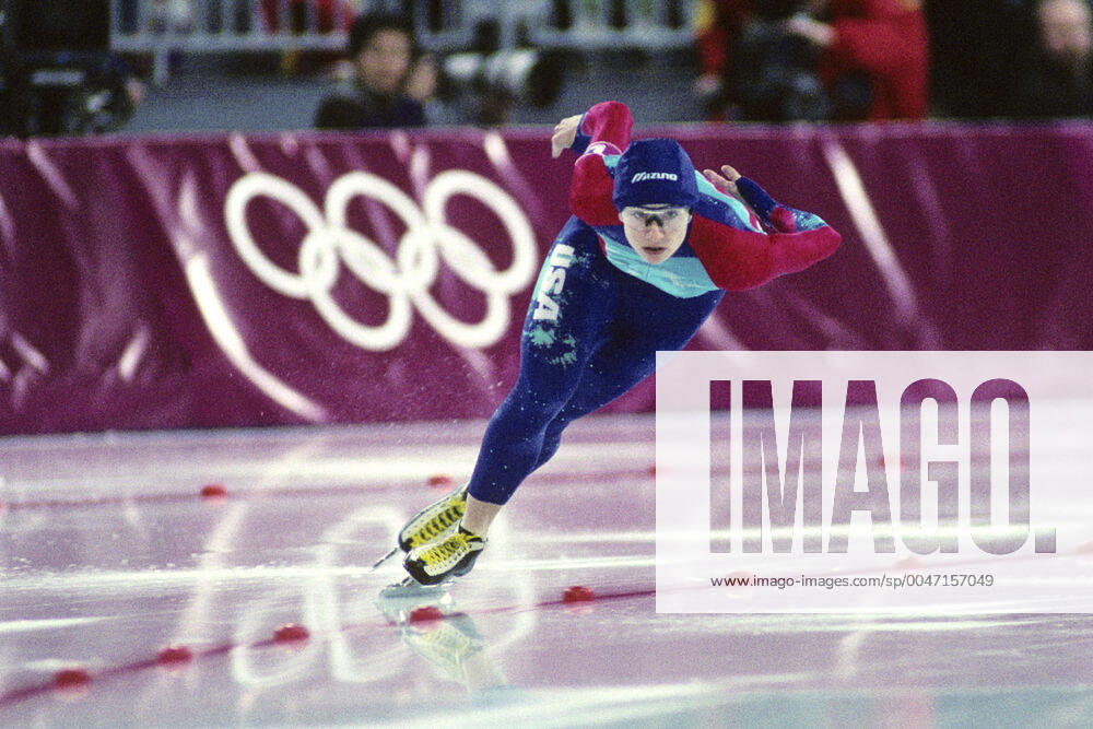 Speedskating Bonnie Blair USA competing at the 1994 Olympic Winter games, Winterspiele,Spiele, Summer games Lillihaumer, Norway.