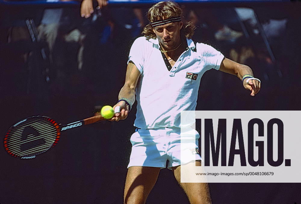 US Open Tennis Bjorn Borg (SWE) competing at the 1980 US Open Tennis. Queens USTA Billy Jean King National Te NY United States