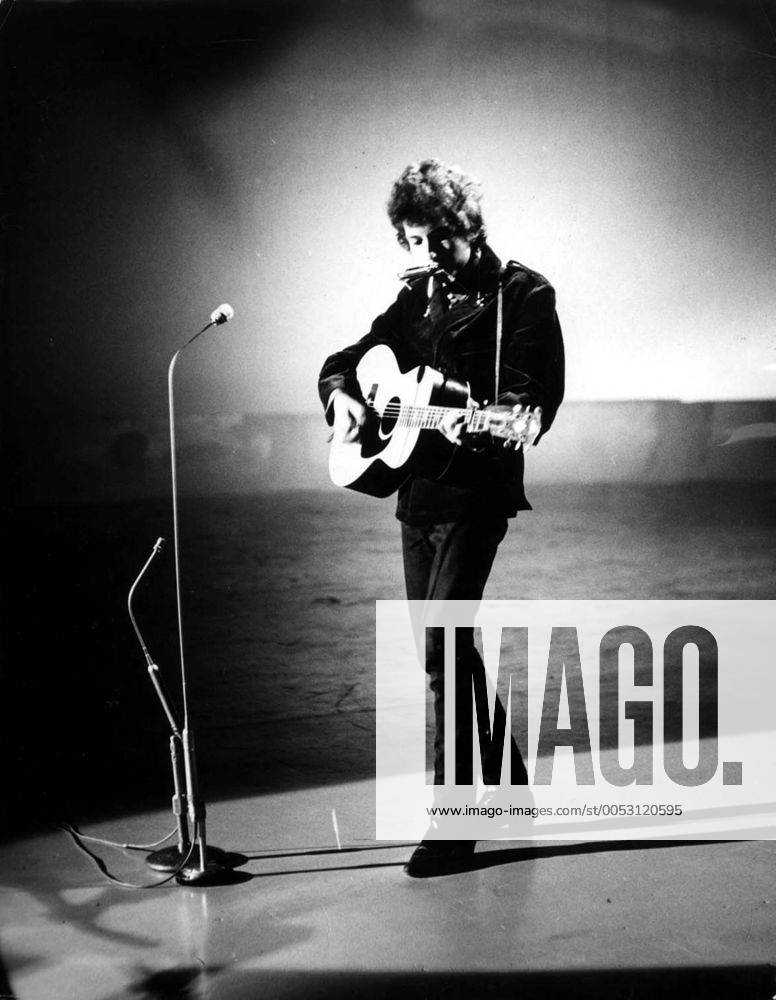 Sänger Bob Dylan während eines Konzertes -