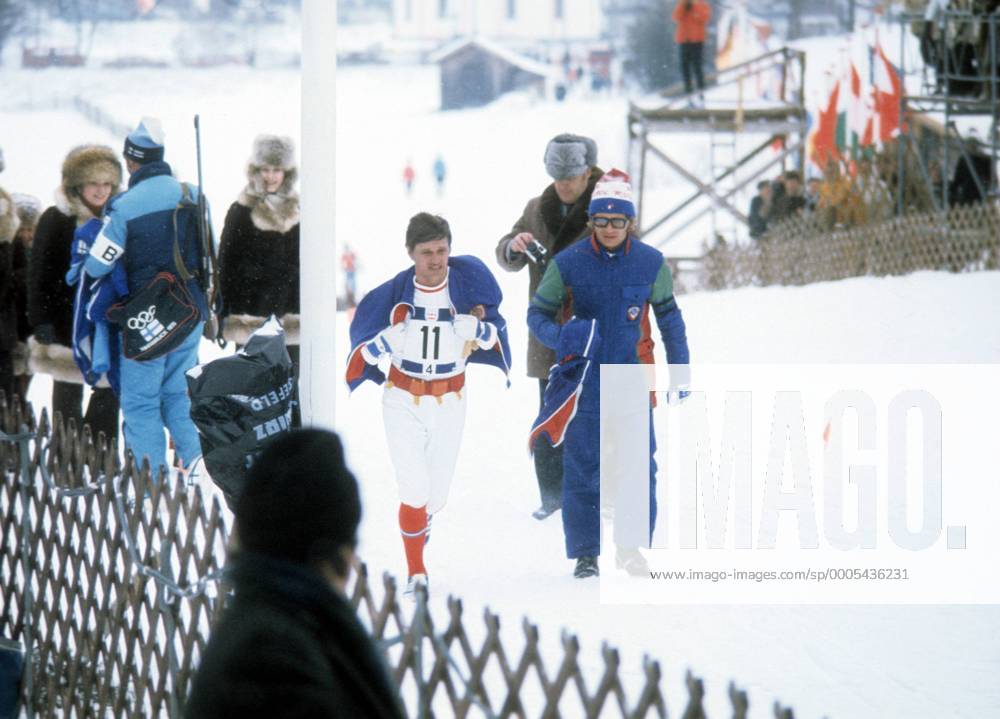 Aleksander Tikhonov (UdSSR) Biathlon OS Winter Herren Olympische Spiele Innsbruck 1976, Winterspiele, 4x7,5km Staffel Gruppe Seefeld