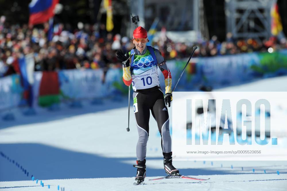 Kati WILHELM, GER ,Biathlon,12,5 km Massenstart der Damen. XXI. Olympische Winterspiele 2010, in Vancouver Kanada.